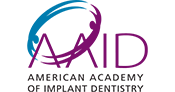 The image displays a logo with a stylized purple and blue bird graphic, accompanied by text that reads AID in large letters at the top, followed by Animal Assisted Therapy below in smaller font. The logo has a colorful design with a gradient background transitioning from light to darker shades of purple and blue.