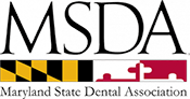 The image shows a logo with text that reads MSDAD at the top, followed by MARYLAND STATE DEPARTMENT OF AGRICULTURE beneath it, and features a graphic of a red flag with white lettering.